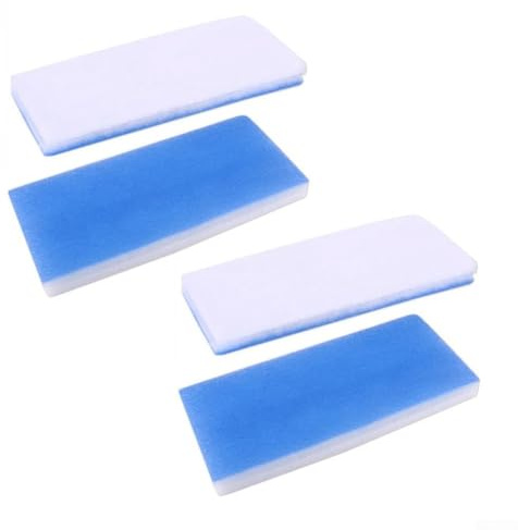 Gdfnmogo 4 x Sprühfarben-Filter, Baumwolle, 405 x 185 mm, 2-lagig, hochdichte Fiberglas-Luft für Lüftungshaube, waschbar und wiederverwendbar, für Malerarbeitsplatz (405 x 185 x 20 mm)