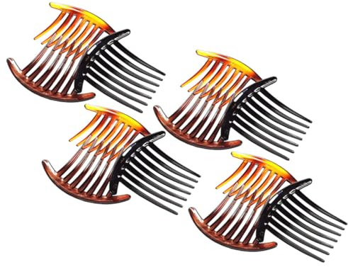 Healvian Haarkämme 7-zähne Seitenkämme Aus Kunststoff Kleine Haarkämme Für Frauen Und Mädchen Haarstyling Zubehör Für Mittellanges Bis Langes Haar 12 Stück Mehrfarbig