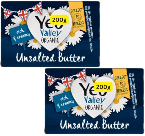 Unsalted Butter YeoValleys Org 200g (2x200g)