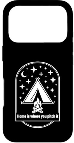 Design Graphique Home is Where You Pitch It Camping Night Coque pour iPhone 17 Pro