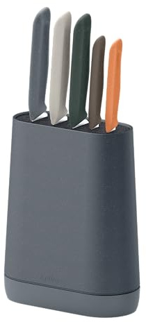Zyliss 6 Piece Knife Set with Block Includes 5 Kitchen Knives and 1 Block | Sharp Japanese Stainless Steel, Non Slip Base, Includes Paring, Serrated Paring,Chef Carving and Bread Knife