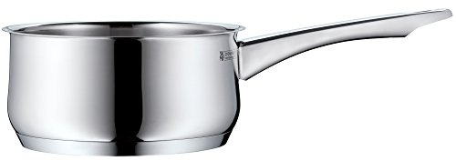 WMF Brilliant Stielkasserolle 16cm ohne Deckel, Kochtopf 1,5l, Milchtopf Induktion, Cromargan Edelstahl satiniert matt, unbeschichtet