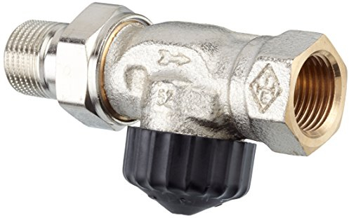 TA Heimeier Thermostat-Ventilunterteil Durchgangsform RG vernickelt 1/2 Zoll, 9102-02.000