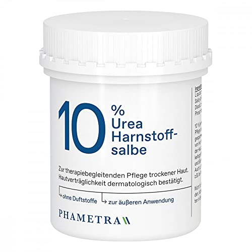 Phametra Urea Harnstoffsalbe 10% | Medizinische Hautpflege | therapiebegleitende Pflege | Feuchtigkeitspflege für sehr trockene und rissige Haut | Körperpflege ohne Duftstoffe | 250g