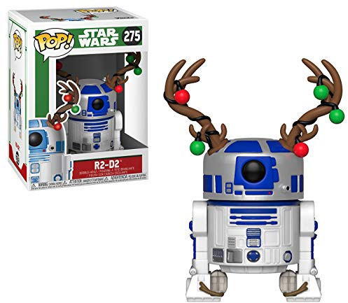 Funko POP! Bobble: Star Wars: Holiday R2-D2 mit Antlers - Vinyl-Sammelfigur - Geschenkidee - Offizielle Handelswaren - Spielzeug Für Kinder und Erwachsene - Movies Fans