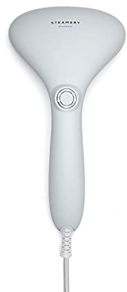 Steamery Handheld Clothes Steamer Cirrus 2, 1500W, UK Plug, Stainless Steel Mouthpiece, 25 Second Fast Heat Up, Garment Wrinkles Remover, Grey
