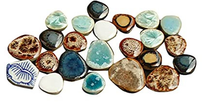 DawnDream Tesselles mosaique Matériaux de mosaïque de mosaïque en Verre de Verre 100g de marbre DIY Couleur Mixte de Pierre Mosaique Verre (Color : 1)