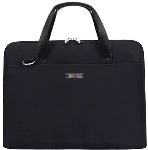 Mappe Schnellhefter Aktenordner wasserdichte Dokumentbeutel Feste Farbe Nylon Stoff Reißverschluss Organizer Beutel Bewegliche Schultergurt Business -Dokumenttasche Tasche Sammelmappe