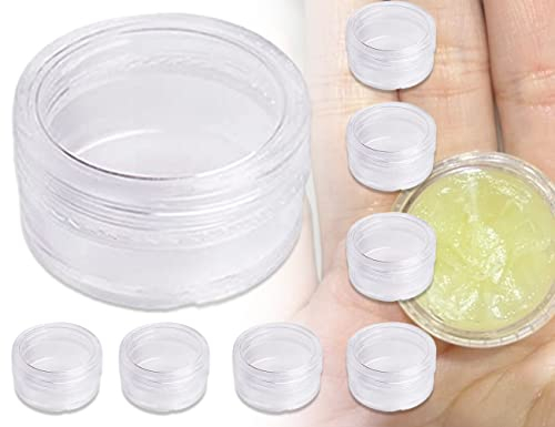 ZoeTekway 8 Stück 5 g Transparente cremedose leer Kleine Dosen mit Deckel Plastik Kosmetik Probe Döschen Probenbehälter