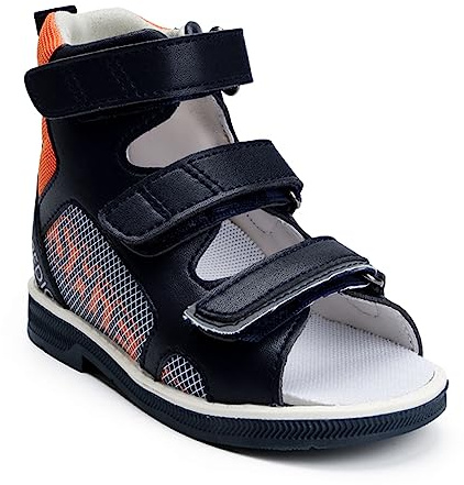 Sandales orthopédiques pour tout petits avec soutien de la voûte plantaire,chaussures AFO correctives pour le soutien de la cheville