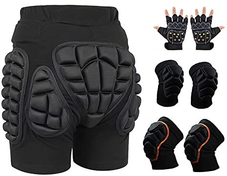 GAOSHI Snowboard Pad | Butt Pad Snowboarding | Outdoor Winter Skiing Snowboarding Hip Elbow Knee Protection Pad (Color : C1, Size : M)