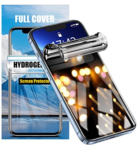LOOKSEVEN 2 Pack Privacy Hydrogel Film For iPhone 12, iPhone 12 Pro Soft TPU Screen Protector, High Sensitivity Protective Film (Not Tempered Film) | Soft TPU Screen Protector, High Sensitivity Protective Film, Not Tempered Film