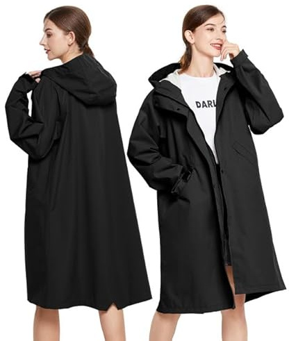 LAMA Poncho de pluie imperméable, Poncho imperméable unisexe, Veste imperméable femme, Veste de pluie respirante, Cape de pluie femme homme impermeable pour vélo randonnée camping voyage