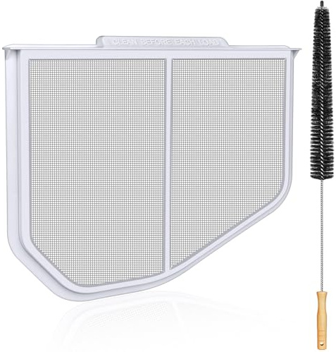 Uszily W10120998 Lint Filter Replacement for Kenmore Maytag Whirlpool Dryers, Upgraded Stainless Steel Mesh Screen, Ultra Durable Lint Trap with Dryer Vent Lint Brush