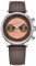 Pagani Design Luxus Herren Chronograph Uhren Synthetischer Saphir VK64 Quarzwerk 200M Wasserdicht Lederband Vintage Analog Armbanduhr, Orange-Leder