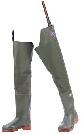 JCWGLY Wathose Outdoor-Watstiefel Für Herren Wasserdicht Zum Angeln Und Jagen Leichte Hüftstiefel Bequeme, Atmungsaktive Angelstiefel(45 EU)