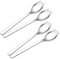4 Pcs Salad Servers，Salad Sporks，Metal Spork，Pickle Fork Buffet Forks Appetizer Fork Fruit Fork Stainless Steel Dual-Use Spoon for Indoor or Outdoor Use