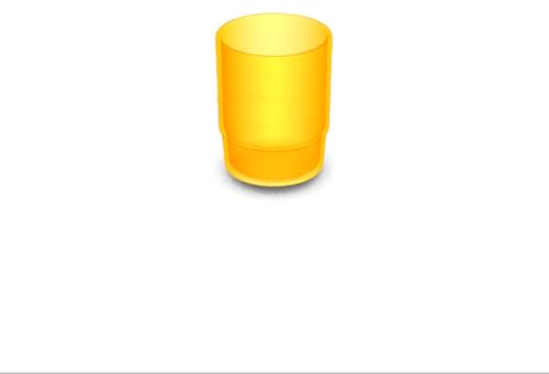 ORNAMIN Einnahmebecher, gelb-transparent - 24 Stück