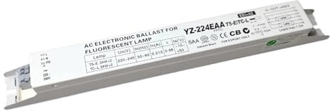 HASGTFM YZ-224EAA T5-E/TC-L 220-240V 2x24W Lampada Fluorescente Reattori elettronici CA Avvio istantaneo