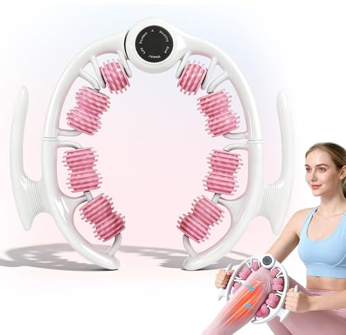 Cellulite Massagegerät, Lymphdrainage Gerät, Linderung von Muskelbeschwerden und Schmerzen, 360° Abdeckung Massageroller für Beine, Abnehmbar, Oberschenkel, Gesäß, Armen