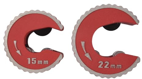 Aboiledy 2 Pcs 15mm & 22mm Copper Pipe Cutter, Aluminum Tube Cutter, Portable Pipe Cutter for Copper, Brass, PVC & Aluminum