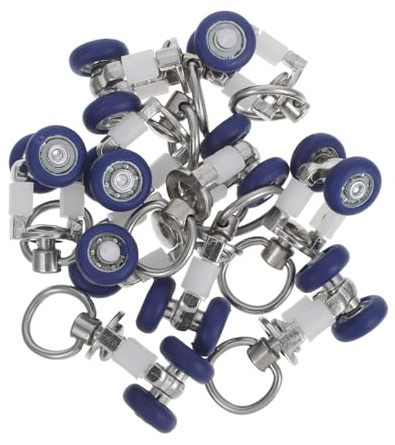 Luxshiny 10piezas Rodillos De Cortina Silenciosos para Rieles De Cortina Accesorios De Deslizamiento para Ventanas y Ducha Instalación Sencilla y Movimiento Suave