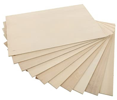 Artibetter 10piezas Laminado De Madera De Tilo Natural Placas De Contrachapado Para Pirograbado Diy De Madera Bruto Cuadradas