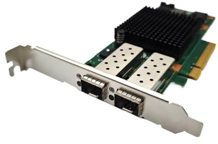 X520-DA2 E10G42BTDA SR2 82599ES Double Port Optique 10G Gigabit Carte réseau Fibre Optique PCIE Noir(Long Bracket)