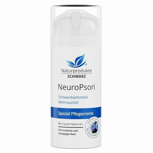 Naturprodukte Schwarz - NeuroPsori Spezial Pflegecreme - Hautpflege bei trockener, geröteter Haut und schuppiger Haut, 100ml