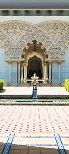 Bilderdepot24 Türtapete Marokkanische Architektur - Malaysia 90 x 200 cm - einteilig Türaufkleber Türfolie Türposter - Architektur Garten Putrajaya