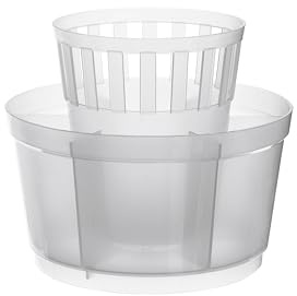 Excelsa Rainbow Scolaposate Tondo, 15 cm, Polipropilene, Bianco