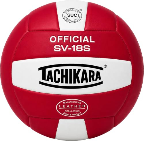 Tachikara Volleyball in Institutional-Qualität, Scharlachrot/Weiß
