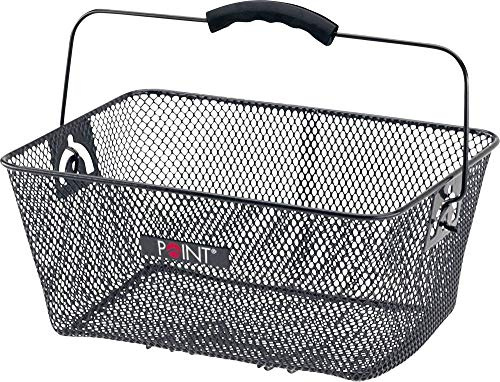 Point / 05102900 Panier pour porte-bagages arrière Poignée ergonomique Noir 30 x 22 x 12 cm