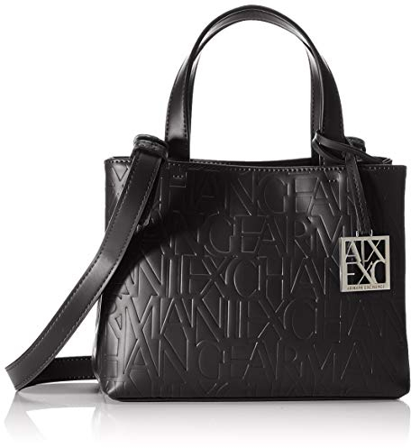 Armani Exchange Liz – Small Open Shopping Tote Nero (Nero – Black), schwarz, Einheitsgröße
