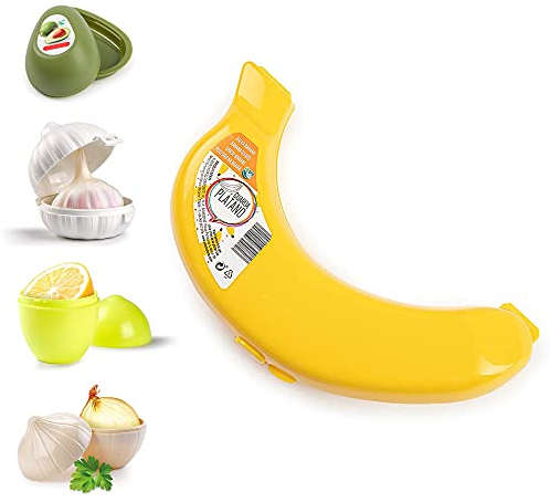 Banana Holder Case | Reusable Plastic Banana Container for Lunchbox, Travel & School | Fruit Saver Box for Freshness, Portable Banana Protector for Kids & Adults