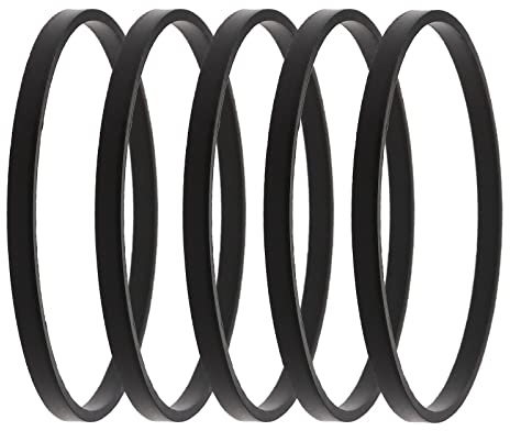 ECSiNG 5 pcs Carburateur Flotteur Bol Joints Caoutchouc 631028 29630121 47mm OD 45 ID Joint De Remplacement Compatible avec Tecumseh Lawn Mover Noir