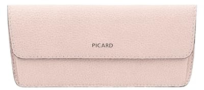 Picard Brillenetui Taste | Brillen Etui Damen aus weichem, hochwertigem Echtleder | Sonnenbrillen Etui mit seitlichem Kartenfach | sicher verschlossen mit Druckknopf | leicht, kompakt