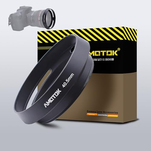 40.5mm Camera Lens Hood Compatiable All Brands Ø40.5mm Lenses,Aluminium Hollow Lens Hood,Made of CNC.