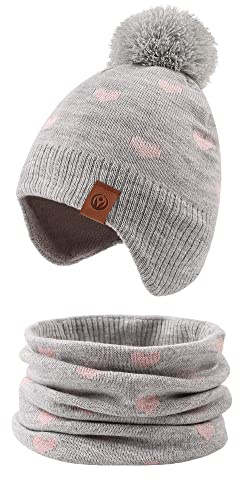 XIAOHAWANG Baby Strickmütze Winter Babymütze Junge Warme Kindermütze Junge Beanie Mütze Dicke Wintermütze für Herbst,Winter