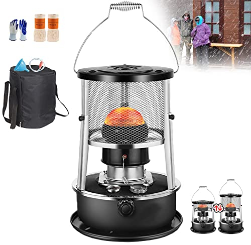 GUAWJRZDP Petroleumofen,Petroleum Heizung Heizer,Petroliumheizer Outdoor Camping,Ohne Strom Innen,Heizen und Kochen Zwei in einem,energiesparend und effizient,Eisangeln,Terrasse,Indoor,Garten