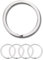 Tectonic 32mm Large KeyRings Heavy Duty for KeyChain Hoops, Car Keys & Home Keys, Key Rings are suitable for Men & Women (4-Pack) - 1 Year, Full warranty
