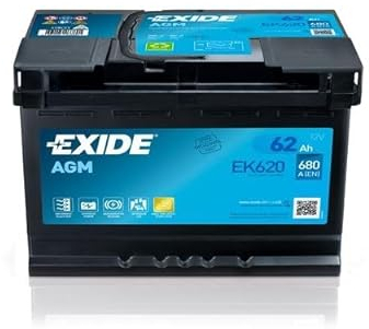 EXIDE Batería 62, Ah 680, A/EN EK620 L 242mm B 175mm H 190mm