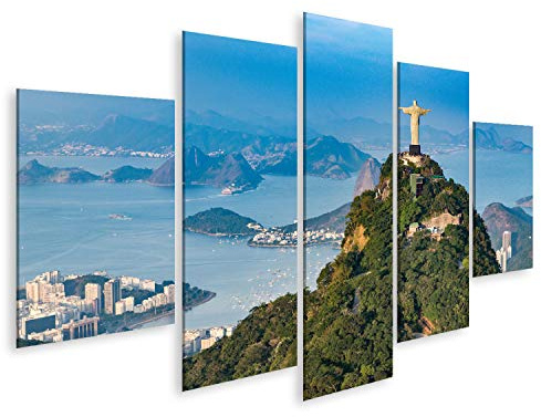 islandburner Bild auf Leinwand Rio De Janeiro Berg Corcovado Mit Der Statue Von Christus Dem Erlöser Bilder Wandbilder Poster