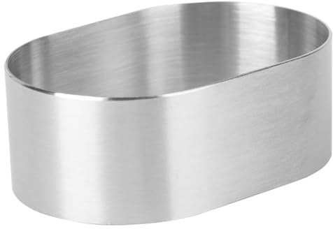 BESTonZON Edelstahl Mousse Ring Oval Backform Torteneinsatz Langlebig Hitzebeständig Vielseitig Für Kuchen Torten Gebäck Fondant Cookies Passend Für Profi Backzubehör