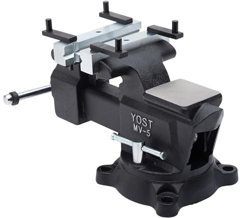 Yost Vises, 5in. Multi-Purpose Vise, Jaw Width 5 in, Jaw Capacity 2.9 in, Model# MV-5