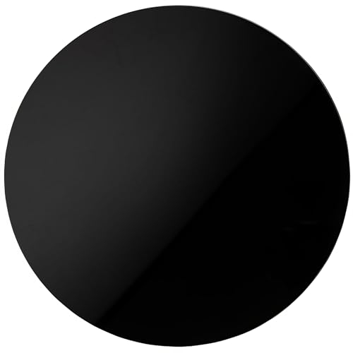 Decorline Black Square Mirror Charger Plates - 13 (Pack of 1), Premium Quality Table Accessory, Perfect Weddings, Birthdays & More
