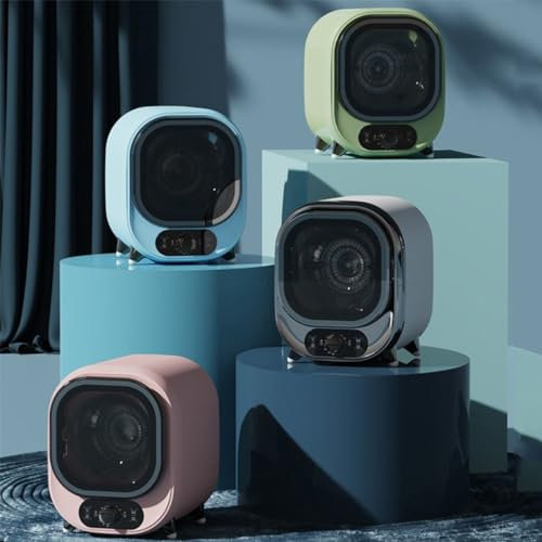 TAHALI Sèche-Linge ventilé autoportant, Compact et Portable, 2 réglages de température, Protection Contre Les Plis, Petit sèche-Linge à condensateur pour la Maison, dortoir,Pink-220V