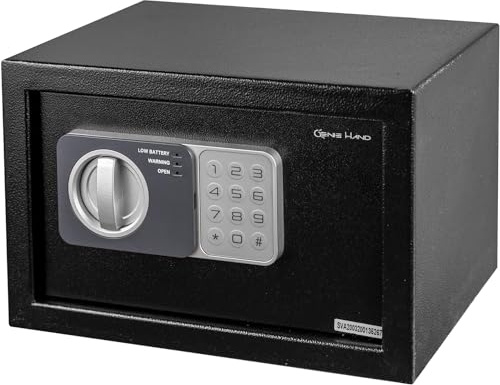Genie Hand | Coffre-Fort Électronique avec Code et Clè pour la Maison, B-Class Serrure et Anti-Bounce System