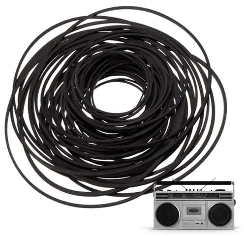 ZOKJSW Courroies carrées pour réparation d'enregistreur, baladeur, Lecteur DVD, CD-ROM, Lot de 50 Ceinture Cassette Tape Universelle, Courroie pour Enregistreur