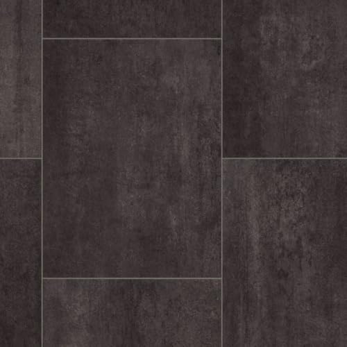 Dark Grey Stone Effect Anti-Slip Vinyl Flooring For LivingRoom, Hallways, Kitchen, 2.8mm Thick Cushion Backed Vinyl Sheet, Waterproof Lino Flooring-1m(3'3) X 4m(13'1)-4m²